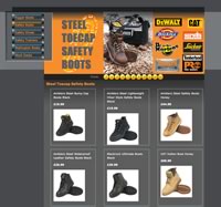 Steel toecap boots web-site, Oxfordshire